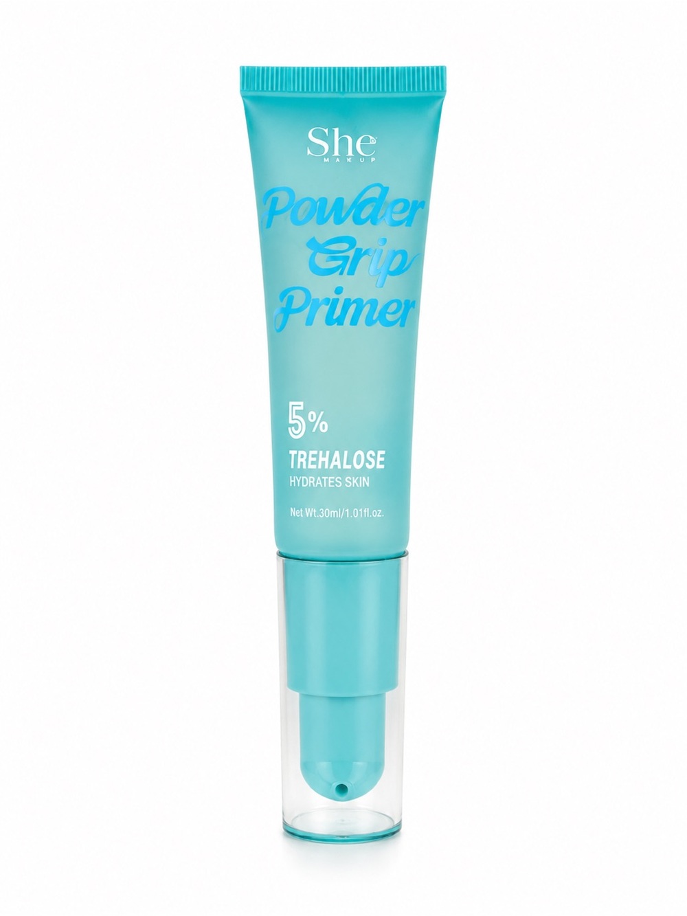 NEW S.he Makeup Powder Grip 5% Trehalose Hydrating Primer Vegan & Paraben Free